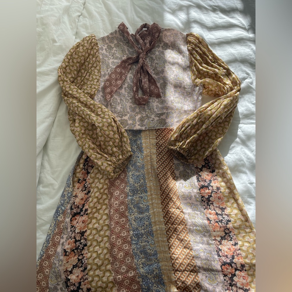 Zimmermann Multicolor Patchwork Dress - image 2